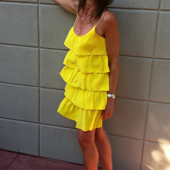 JAYGODFREY Dresses & Skirts - Jay Godfrey yellow dress size 6